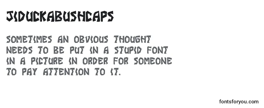 JiDuckabushCaps Font