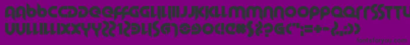 HallowedGrad Font – Black Fonts on Purple Background