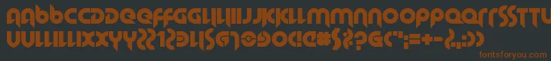 HallowedGrad Font – Brown Fonts on Black Background