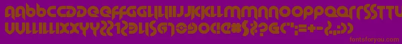 HallowedGrad Font – Brown Fonts on Purple Background
