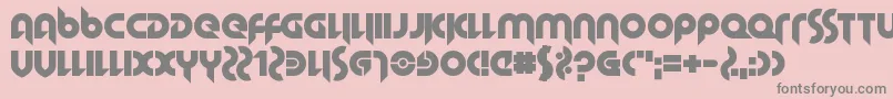 HallowedGrad Font – Gray Fonts on Pink Background