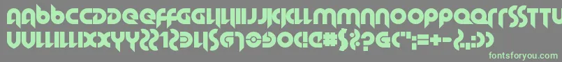 HallowedGrad Font – Green Fonts on Gray Background