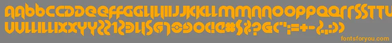 HallowedGrad Font – Orange Fonts on Gray Background