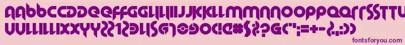 HallowedGrad Font – Purple Fonts on Pink Background