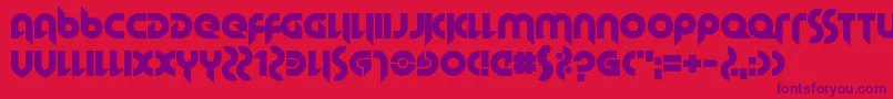 HallowedGrad Font – Purple Fonts on Red Background
