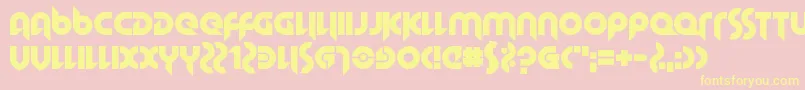 HallowedGrad Font – Yellow Fonts on Pink Background