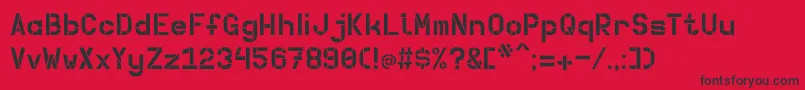 Betong Font – Black Fonts on Red Background