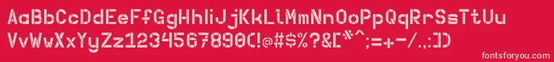 Betong Font – Pink Fonts on Red Background