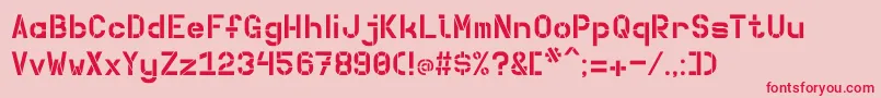 Betong Font – Red Fonts on Pink Background