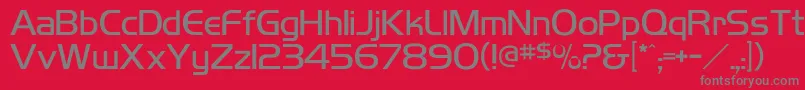 Highlandgothiclightflf Font – Gray Fonts on Red Background