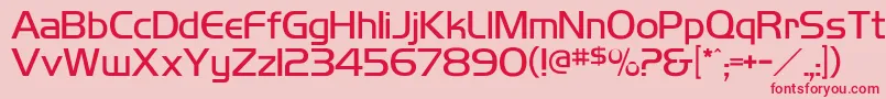 Highlandgothiclightflf Font – Red Fonts on Pink Background