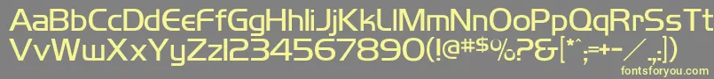 Highlandgothiclightflf Font – Yellow Fonts on Gray Background