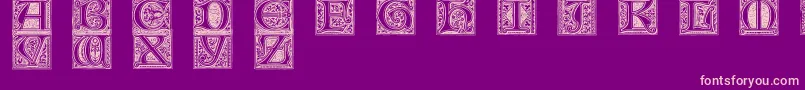 Mevno1 Font – Pink Fonts on Purple Background