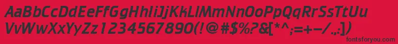 Cricket Font – Black Fonts on Red Background
