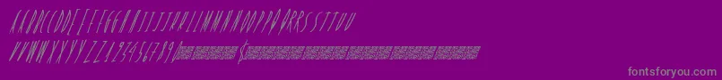 Saiba mais sobre a fonte Freshcandy Fonte Freshcandy – fontes cinzas em um fundo violeta
