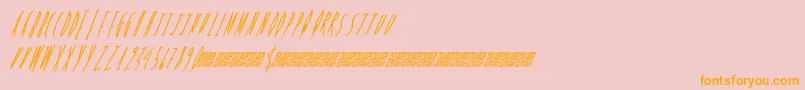 En savoir plus sur la police Freshcandy Police Freshcandy – polices orange sur fond rose