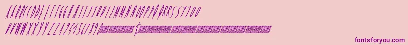 Freshcandy Font – Purple Fonts on Pink Background