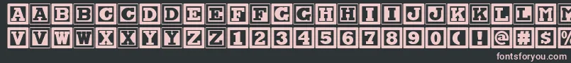 Chock A Blocknf Font – Pink Fonts on Black Background