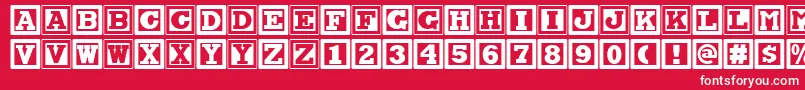 Chock A Blocknf Font – White Fonts on Red Background