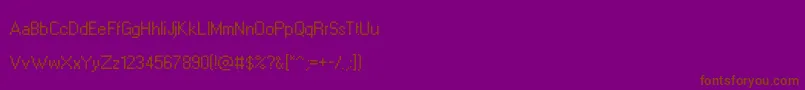 Leviwindows Font – Brown Fonts on Purple Background