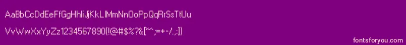 Leviwindows Font – Pink Fonts on Purple Background