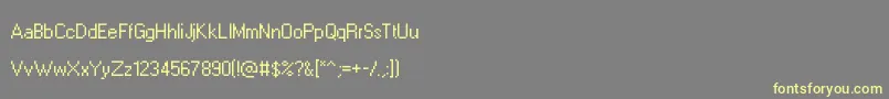 Leviwindows Font – Yellow Fonts on Gray Background