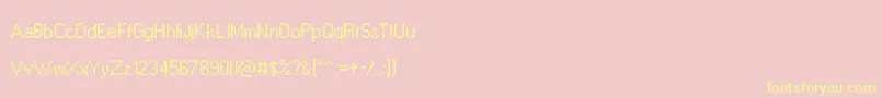 Leviwindows Font – Yellow Fonts on Pink Background