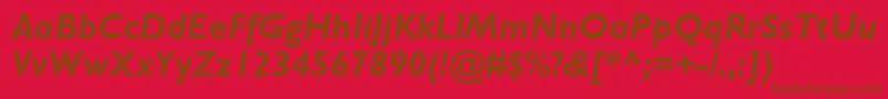 GillSansMtРџРѕР»СѓР¶РёСЂРЅС‹Р№РљСѓСЂСЃРёРІ Font – Brown Fonts on Red Background