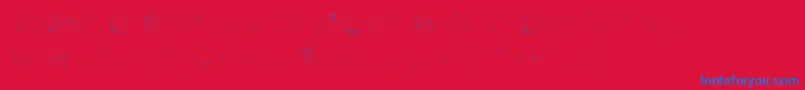 Pikia Font – Blue Fonts on Red Background