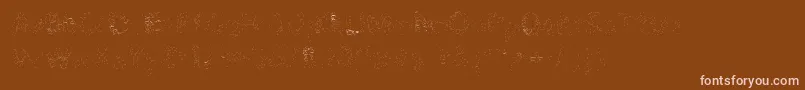 Pikia Font – Pink Fonts on Brown Background