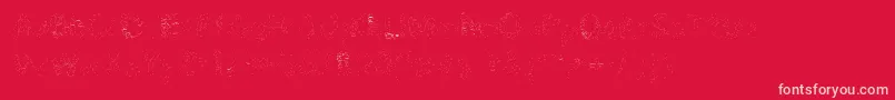 Pikia Font – Pink Fonts on Red Background