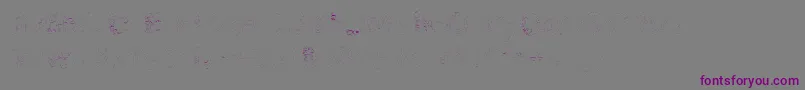 Pikia-Schriftart – Violette Schriften auf grauem Hintergrund