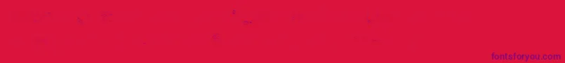 Pikia-Schriftart – Violette Schriften auf rotem Hintergrund