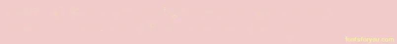 Pikia-Schriftart – Gelbe Schriften auf rosa Hintergrund