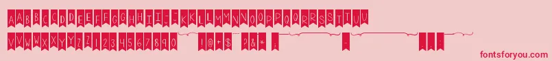 Kgalittleswag Font – Red Fonts on Pink Background