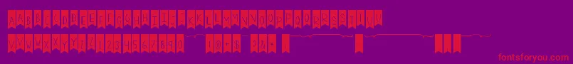 Kgalittleswag Font – Red Fonts on Purple Background