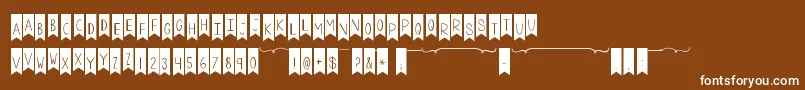 Kgalittleswag Font – White Fonts on Brown Background