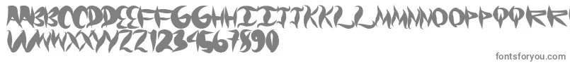 Graffical Font – Gray Fonts on White Background