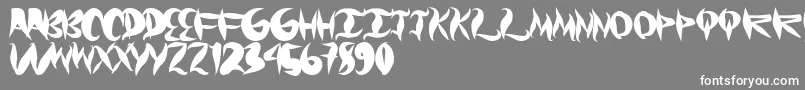 フォントGraffical – 灰色の背景に白い文字