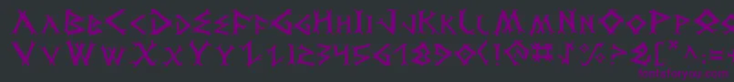 Dragv2 Font – Purple Fonts on Black Background