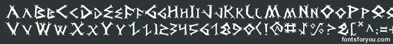 Dragv2 Font – White Fonts on Black Background