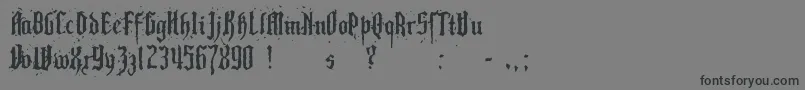 PillboxOpaque-Schriftart – Schwarze Schriften auf grauem Hintergrund