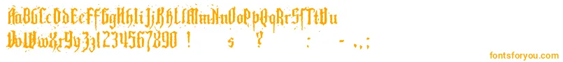 PillboxOpaque-Schriftart – Orangefarbene Schriften