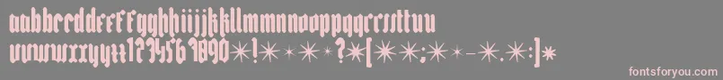 Bakus Font – Pink Fonts on Gray Background