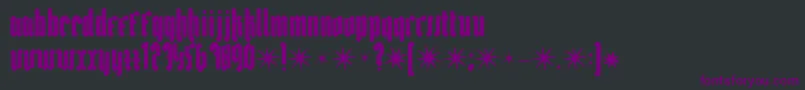 Bakus Font – Purple Fonts on Black Background