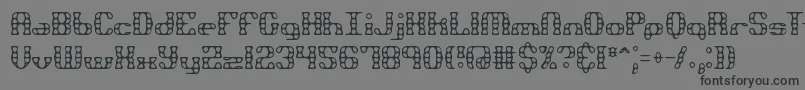 Brassknu Font – Black Fonts on Gray Background