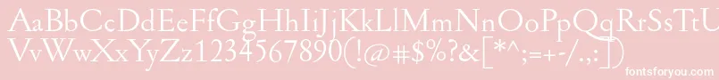 Jannonant Font – White Fonts on Pink Background