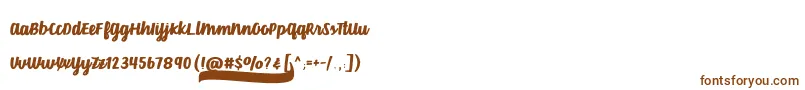 VelvetHeartFont-Schriftart – Braune Schriften