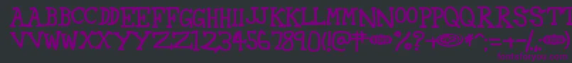 Шрифт 42 ffy – фиолетовые шрифты на чёрном фоне