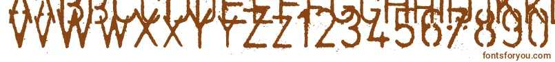 Coldcoffee-fontti – ruskeat fontit valkoisella taustalla